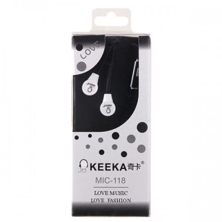Стерео-гарнитура KEEKA MIC-118, черная (PC) 