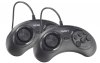 Игровая приставка 16 bit Sega Retro Genesis Modern (300 в 1) + 300 встроенных игр + 2 геймпада (Черная)