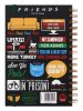 Ежедневник Pyramid: Инфографика (Infographic) Друзья (Friends) (Wiro Notebooks SR72326) A5