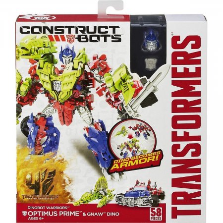   Hasbro: -      (Construct bots Optimus Prime and Gnaw dino)  (Transformers) 58 