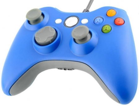   Xbox 360 Wired Controller (Blue)  (Xbox 360/PC) 