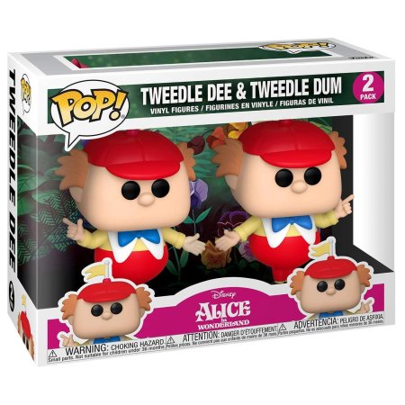 фигурки Набор из двух фигурок Funko POP! Disney: Траляля и Труляля (Tweedle Dee & Tweedle Dum) Алиса в стране чудес 70 лет (Alice in Wonderland 70th) (55738) 9,5 см