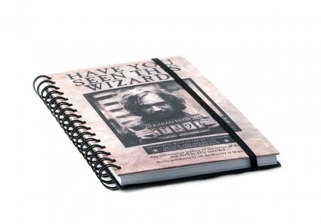  Pyramid:   (Harry Potter)    (Wanted Sirius Black) (Wiro Notebooks SR72252) A5