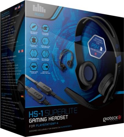  Проводная стереогарнитура для стереозвука и чата (HS-1 Stereo Messenger Headset Gioteck) (PS4) 