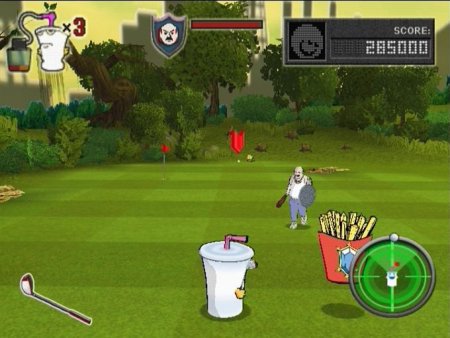 Aqua Teen Hunger Force: Zombie Ninja Pro-Am (PS2) USED Б/У