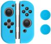 Силиконовый чехол для Joy-Con + накладки на стики для контроллеров Joy-Con Grip Protection Kit Бирюзовый GameWill (IX-SW011) (Switch)