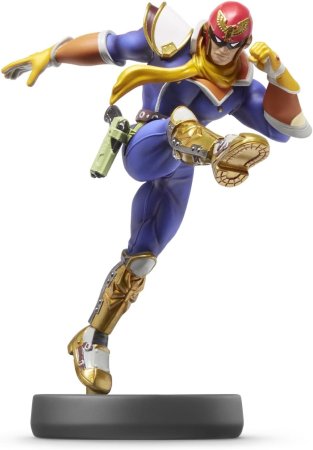 Amiibo: Интерактивная фигурка Капитан Сокол №18 (Captain Falcon №18) (Super Smash Bros.)