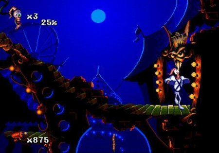 Коллекционный сборник 2 в 1 Червяк Джим (Earthworm Jim) (16BC-001) Русская Версия (16 bit) 