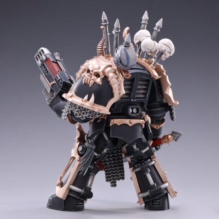 Фигурка JoyToy: Хаос Терминатор Брат Гнарл 1:18 (Chaos Terminator Brother Gnarl 1:18) Вархаммер 40K Черный Легион Космодесанта Хаоса (Warhammer 40K Chaos Space Marine Black Legion) (JT2122) 12,7 см Персонажи игр