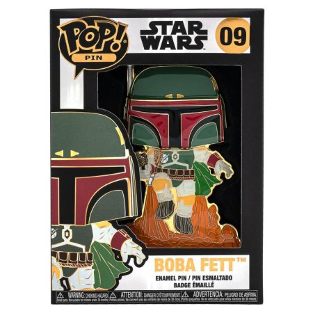 Значок Funko POP! Pin: Боба Фетт Летает (Boba Fett Flying) Звёздные войны (Star Wars) (STPP0009) 10 см