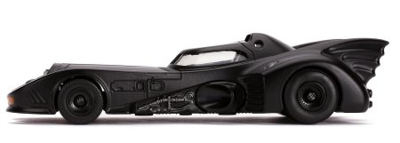 Модель машинки с фигуркой Jada Toys: Машинка Бэтмобиль 1989 года (Batmobile 1989) 1:32 + Фигурка Бэтмен (Batman) 7 см (31704) 