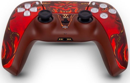 Геймпад беспроводной (кастомизированный) Sony DualSense Wireless Controller (Дьябло) Оригинал RAINBO (PS5)