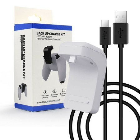Внешний аккумулятор для геймпада Playstation DualSense 1800 mAh (ZWT-0501) Белый (PS5)