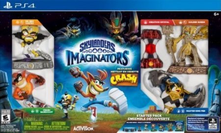  Skylanders Imaginators:   Crash Edition: ,  , : King Pen, Golden Queen, Dr.Neo Cortex, Crash Bandicoot (PS4) Playstation 4