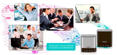 Портативная колонка EXEQ SPK-1103 Черная 3DS/PS Vita/PSP/PC (PS Vita) для Sony PlayStation Vita