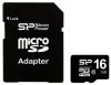 MicroSD Карта памяти 16GB Silicon Power Class 10 + SD адаптер (PC)