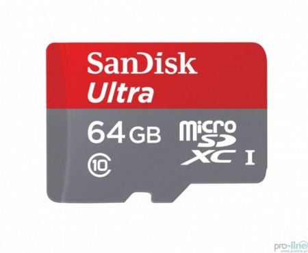 MicroSD   64GB SanDisk Class 10 Ultra Android UHS-1 80Mb/s (PC) 