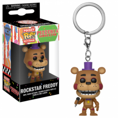   Funko Pocket POP! Keychain:   (Rockstar Freddy)      (Five Nights at Freddy's Pizza Sim) 4 