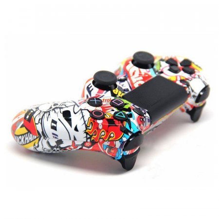    +  PS4 Shell Case Hydro Dipped Sticker Bomb  DualShock 4 Wireless Controller Sticker Bomb (PS4) 