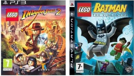   LEGO Batman the Video Game + LEGO Indiana Jones 2: the Adventure Continues (PS3)  Sony Playstation 3