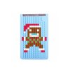  Большой пиксельный чехол для смартфона (универсальный) Pixel felt phone pocket WY-B008 Серый-Светлоголубой Чехлы