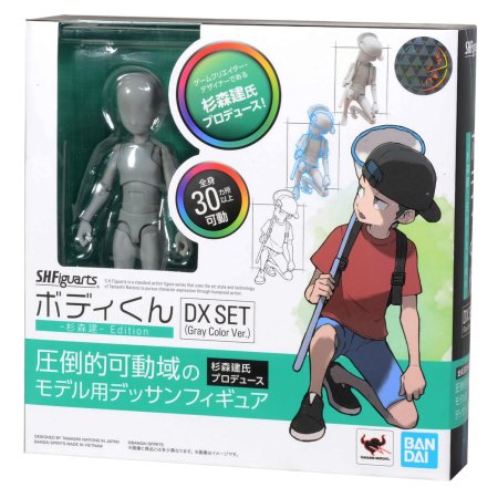 Фигурка Bandai Tamashii Nations S.H.Figuarts: Тело Кун с множеством точек артикуляции Вер. Серый (Body Kun Edition Dx Set (Gray Color Ver.)) Кен Сугимори (Ken Sugimori) (621023) 13 см 