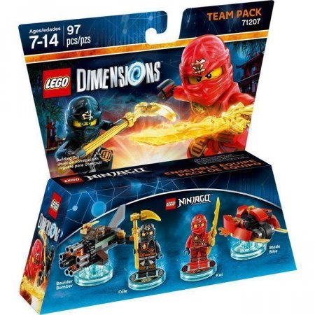 LEGO Dimensions Team Pack Lego Ninjago: Masters of Spinjit (Boulder Bomber, Cole, Kai, Blade Bike) 
