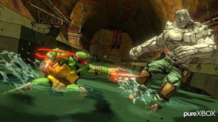 TMNT Teenage Mutant Ninja Turtles (Черепашки Ниндзя): Mutants in Manhattan (Xbox 360) USED Б/У