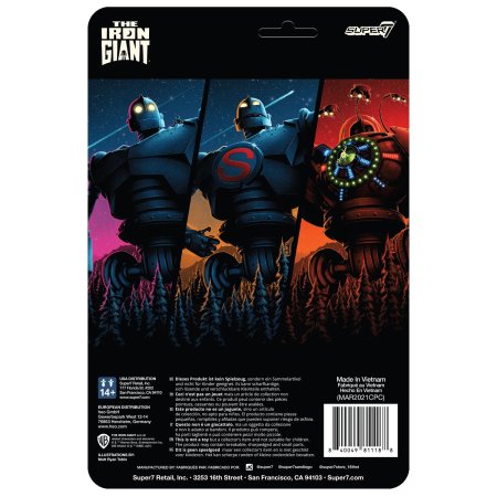 Подвижная фигурка Super7 ReAction figures: Стальной гигант Супер (Iron Giant Super) (IRGIW01-SMG-01) 9,5 см
