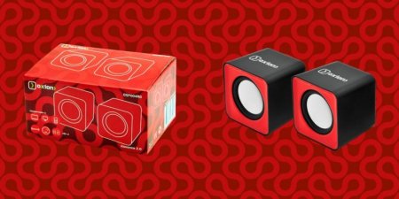 Колонки OXION OSP004, красные (PC) 