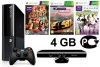 Игровая приставка Microsoft Xbox 360 Slim E 4Gb Rus Black + Kinect Сенсор движений + Сборник Kinect Adventures 5 игр + Forza Horizon + Kinect Sports