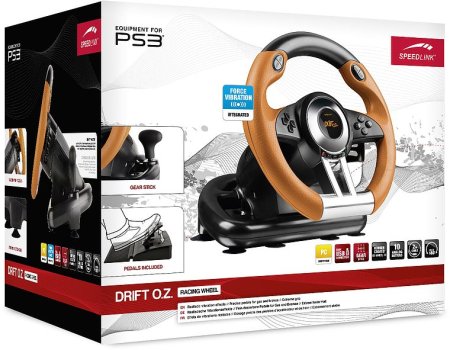 Руль Speedlink DRIFT O.Z. Racing Wheel Black-Orange (PS3) 