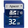 SDHC Карта памяти 32GB Apacer Class 10 UHS-I R/W 95/45MB/s (PC)
