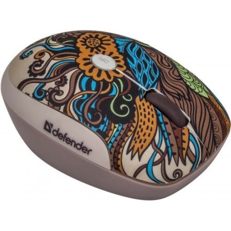 Мышь беспроводная DEFENDER To-GO MS-565 Nano, Rock Bloom (PC) 
