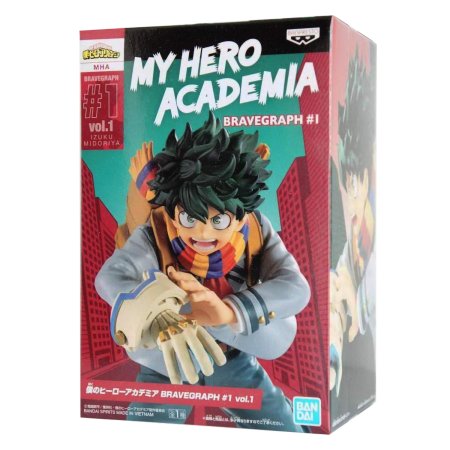 Фигурка Banpresto Bravegraph #1: Изуку Мидория Вол.1 (Izuku Mirodiya Vol.1) Моя геройская академия (My Hero Academia) (0045557105631) 16 см 
