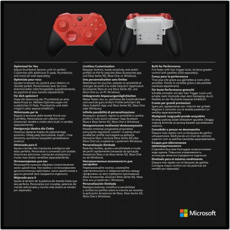   Microsoft Xbox Wireless Controller Elite Series 2 Core Red  (Xbox One/Series X/S/PC) 