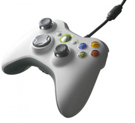  Microsoft Wired Controller  Xbox 360 (White)   (Xbox 360) 