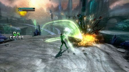 Green Lantern: Rise of the Manhunters (Зелёный Фонарь) (с поддержкой 3D) (Xbox 360) USED Б/У