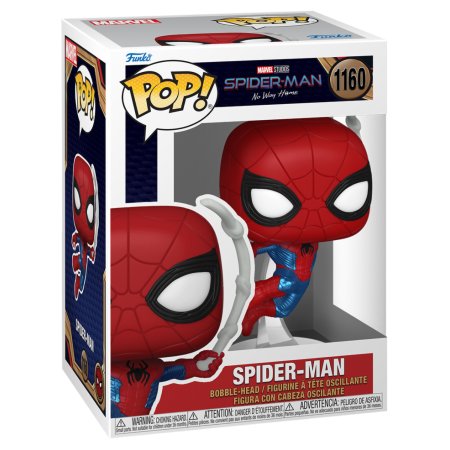 фигурки Фигурка Funko POP! Bobble: Человек-Паук в финальном костюме (Friendly Neighborhood Spider-Man) Марвел: Человек-паук: Нет пути домой (Spider-Man Finale Suit) ((1160) 67610) 9,5 см