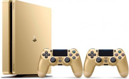   Sony PlayStation 4 Slim 500Gb Rus Gold () +   