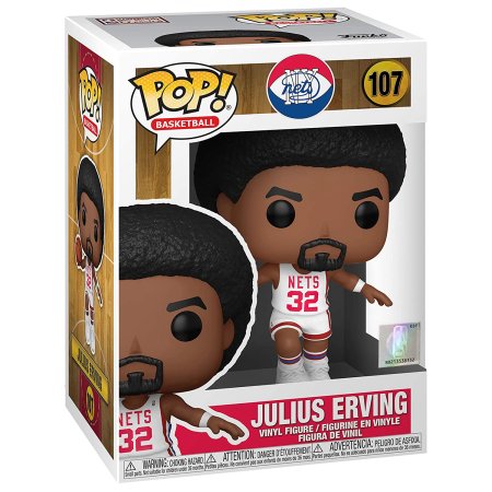 фигурки Фигурка Funko POP! NBA Legends: Джулиус Ирвинг (Julius Erving) Нетс Дома (Nets Home) ((107) 55220) 9,5 см