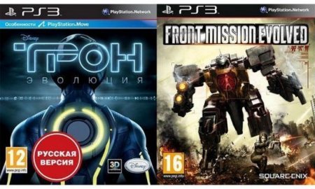   :  (Tron Evolution)   c  Move + Front Mission Evolved (PS3)  Sony Playstation 3