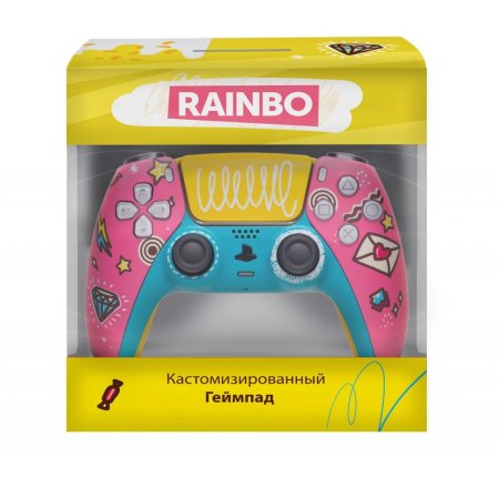 Геймпад беспроводной (кастомизированный) Sony DualSense Wireless Controller (Sweet) Оригинал RAINBO (PS5)
