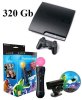 Игровая приставка Sony PlayStation 3 Slim (320 Gb) Rus Black (чёрная) Move Starter Pack (Контроллер движений PlayStation Move + Камера PlayStation Eye