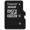 MicroSD Карта памяти 16GB Kingston Class 4 +SD адаптер (PC) 