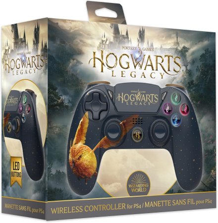  Геймпад беспроводной Freaks and Geeks Wireless Controller Наследие Хогвартса (Золотой Сниджет) (Hogwarts Legasy (Golden Snidget)) (EG-C2075B) (LOT-TAR0623) (PS4) 
