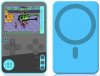 Портативная игровая приставка Retro Ultra Slim K10 Magnit с беспроводной зарядкой (500 в 1) + 500 встроенных игр (Синяя) для 8 bit, Денди (Dendy)