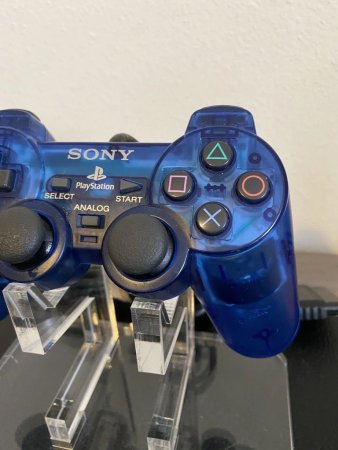 Геймпад проводной Sony DualShock 2 (Clear Blue) Прозрачный Синий Оригинал (PS2) (OEM) для Sony PS2