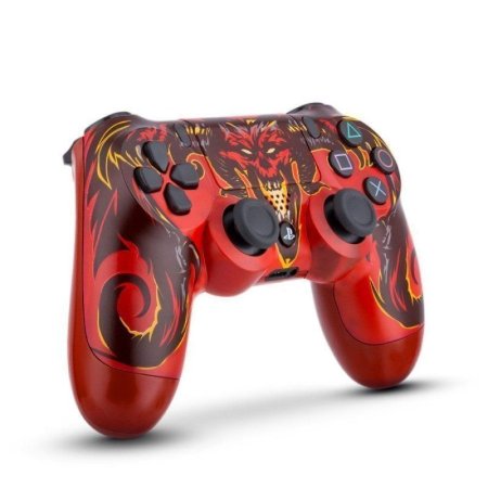  Геймпад беспроводной (кастомизированный) Sony DualShock 4 Wireless Controller «Дьябло» RAINBO (PS4) 