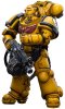 Фигурка JoyToy: Тяжелые Заступники Полад Лайкалрад 01 1:18 (Heavy Intercessors Polad Lycalrad 01 1:18) Вархаммер 40K Имперские Кулаки (Warhammer 40K Imperial Fists) (JT3433) 13 см